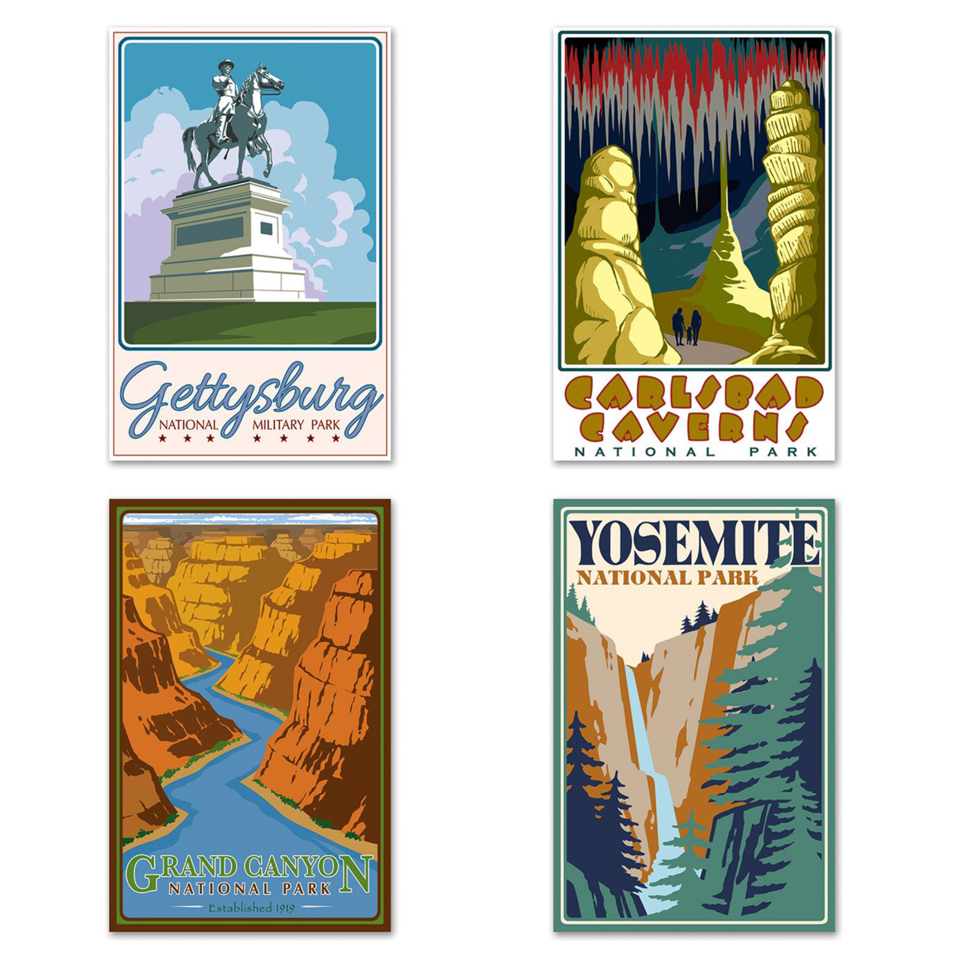 Travel America National Parks Posters